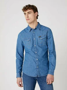Wrangler Koszula dżinsowa w kolorze niebieskim - Koszule męskie - miniaturka - grafika 1