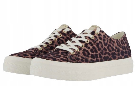 TAMARIS TRAMPKI DAMSKIE LEOPARD PRINT Z BIAŁĄ PODESZWĄ 36 1J6D