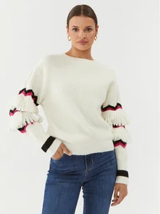 Silvian Heach Sweter GPA23183MA Écru Relaxed Fit - Swetry damskie - miniaturka - grafika 1