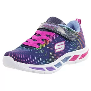 Skechers Dziewczęce sneakersy Litebeams-Gleam N'dream, Blue Navy Multi Nvmt, 31 EU - Buty dla dziewczynek - miniaturka - grafika 1