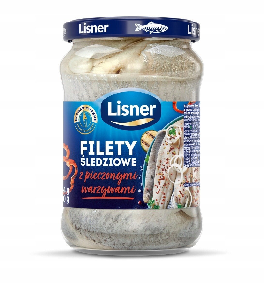 Śledź w oleju z cebulą Lisner XXL 150 g