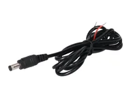 Gniazdka elektryczne - Wtyk DC 5.5x2.1 przewód czarny 150cm 22awg - miniaturka - grafika 1