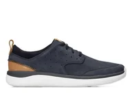 Półbuty męskie - Clarks, Półbuty męskie, Garratt Lace Navy Nubuck, granatowy, rozmiar 40 - miniaturka - grafika 1