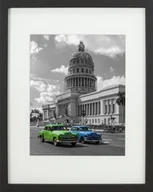 Ramki na zdjęcia - Ramka na zdjęcie plakat 28x35 cm klasyczna czarna z passe partout MDF szkło BD art - miniaturka - grafika 1