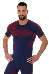 BRUBECK, Męska koszulka termoaktywna, Dry, granatowy, rozmiar XL - Bielizna sportowa męska - miniaturka - grafika 1