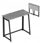 Biurka - Biurko Składane Lekkie Industrialne Minimalistyczne Loft Leader 1.5 Grey - miniaturka - grafika 1