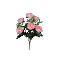 Sztuczne kwiaty - Peonia bukiet 37cm BU867 PK01 sztuczny bukiecik piwonii różowy - miniaturka - grafika 1