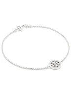 Breloki - Tory Burch Bransoletka Miller Pave Chain Bracelet Tory 80997 Srebrny - miniaturka - grafika 1