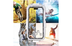 Plastikowe wodoodporne etui Puluz na iPhone 14 Plus/Pro Max/13 Pro Max/12 Pro Max/11 Pro Max (biały) - Etui i futerały do telefonów - miniaturka - grafika 5