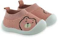 Buty dla dziewczynek - Niemowlęce niechodki dla dziewczynki Befado 002P041 Różowe - miniaturka - grafika 1