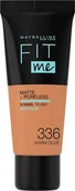 Podkłady do twarzy - Maybelline Maybelline, Fit Me Matte + Poreless, Liquid Foundation, 336, Warm Olive, 30 ml For Women - miniaturka - grafika 1
