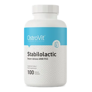 OstroVit Stabilolactic 100tab. Trawienie laktozy - Witaminy i minerały - miniaturka - grafika 1