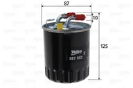 Filtry paliwa - VALEO Filtr paliwa 587552 - miniaturka - grafika 1