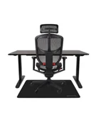 Fotele gamingowe - Zestaw gamingowy Ultra: Fotel Enjoy 2 Ultra + Biurko regulowane Alto 102 Black + mata pod fotel - miniaturka - grafika 1