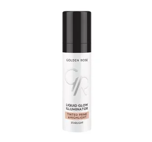 Golden Rose Metals Liquid Glow Illuminator Tinted Prime &amp; Highlight - Baza pod makijaż z efektem rozświetlacza GOLBMERO - Bazy pod makijaż - miniaturka - grafika 1