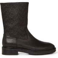 Botki damskie - Calvin Klein Skórzane botki - miniaturka - grafika 1