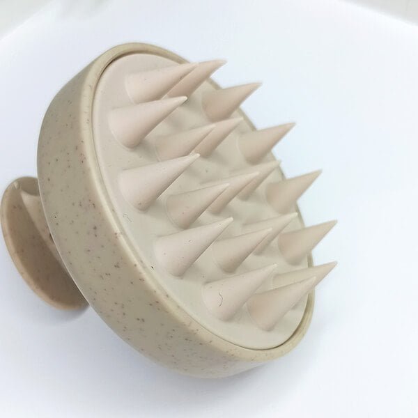 Yeye Szczotka BIO do masażu głowy i mycia włosów biodegradowalna YEYE Beżowy