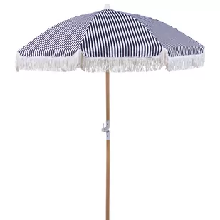 Parasol ogrodowy ⌀ 150 cm czarny z białym MONDELLO - Parasole ogrodowe Parasol ogrodowy ⌀ 150 cm czarny z białym MONDELLO - Parasole ogrodowe - miniaturka - grafika 1