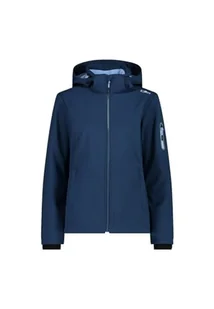 CMP - Damska kurtka softshell z odpinanym kapturem, Blue-Sky, 42 - Kurtki damskie - miniaturka - grafika 1