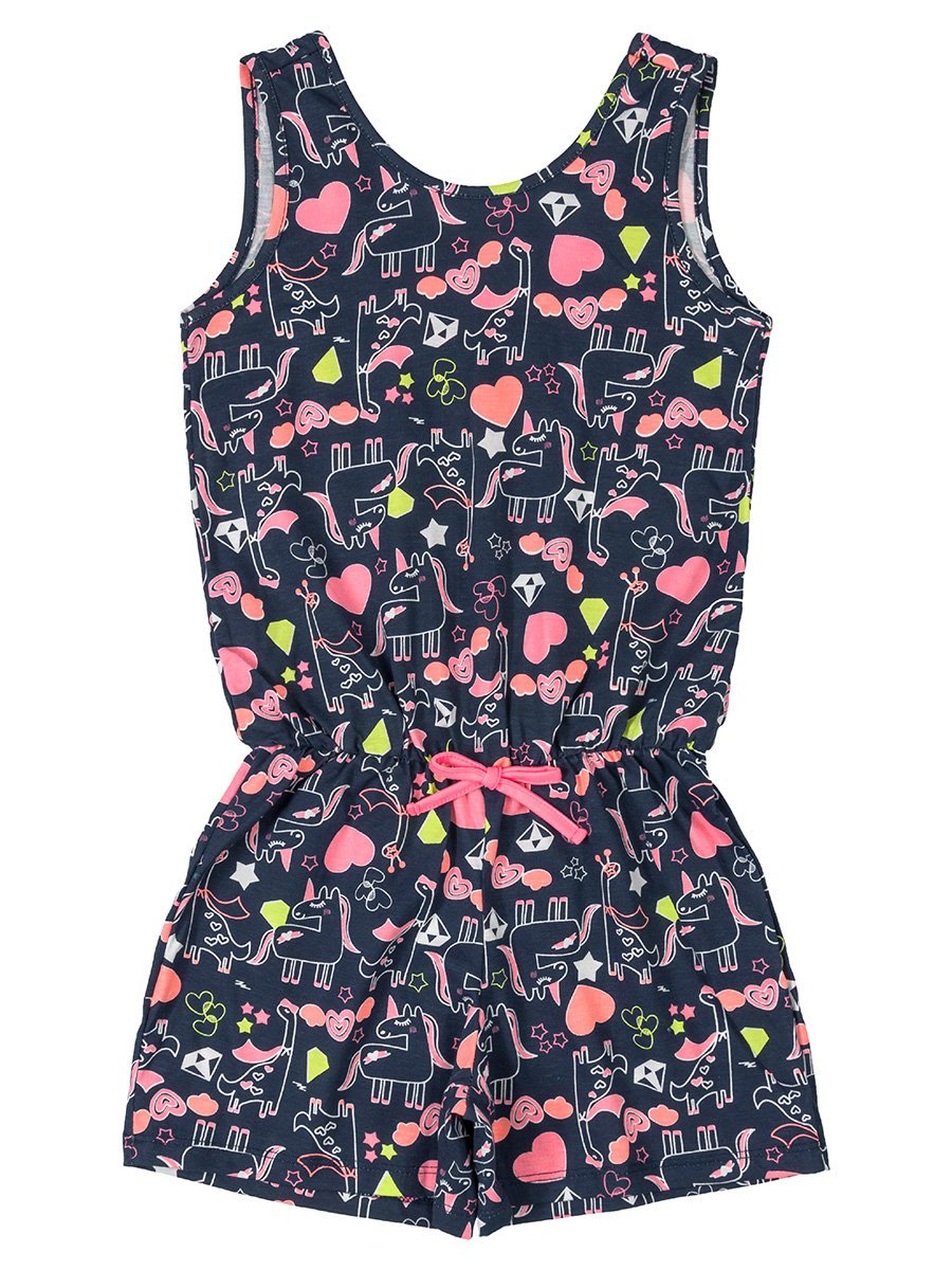Dziewczęcy kombinezon letni jednorożce granatowy Bee Loop r.140