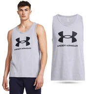 Koszulki sportowe męskie - Koszulka męska tank top UNDER ARMOUR 1382883 bez rękawów - miniaturka - grafika 1