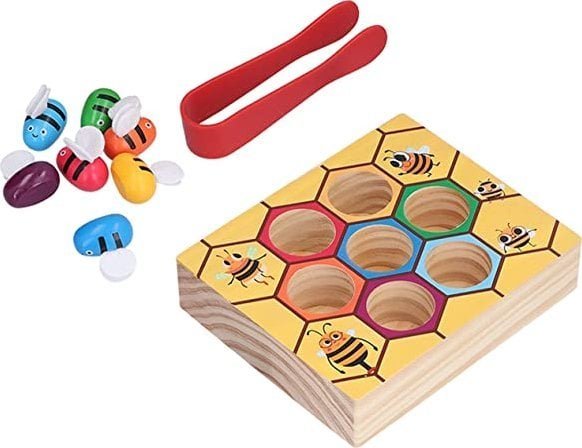 Drewniana gra edukacyjna Plaster miodu Montessori