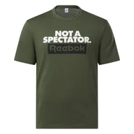 Koszulki męskie - Męska Koszulka z krótkim rękawem REEBOK GS SPECTATOR SS 100037016 – Zielony - miniaturka - grafika 1