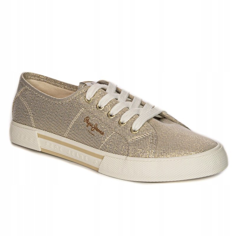 Trampki Pepe Jeans tenisówki damskie PLS31439 099 Gold złote r.37