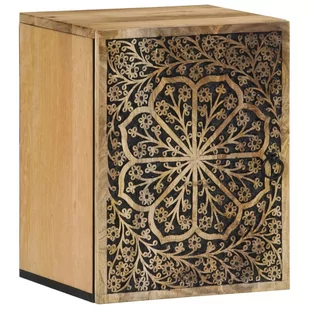 vidaXL Szafka ścienna do łazienki, 38x33x48 cm, lite drewno mango - Szafki łazienkowe - miniaturka - grafika 1