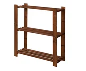 Regały - Regał Na Książki Drewniany B26R 90X80X28 3 Półki Brązowy Olejowany Drewno Sosnowe Brązowy B26R_090X080X28_R0F1 / Wamar-Sosenka - miniaturka - grafika 1