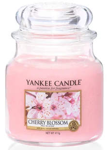 Yankee Candle Świeca zapachowa średni słój Cherry Blossom 411g 57420-uniw - Świece - miniaturka - grafika 2