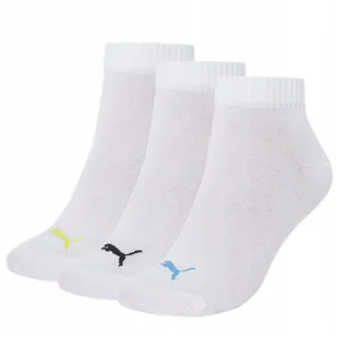 Skarpety Puma Quarter Plain 3 pary 906978-78 biały 43/46 - Skarpetki męskie - miniaturka - grafika 1