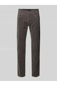 Spodnie męskie - Spodnie materiałowe o kroju modern fit z 5 kieszeniami - Bugatti - miniaturka - grafika 1