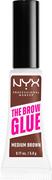 Akcesoria i kosmetyki do stylizacji brwi - NYX PROFESSIONAL MAKEUP The Brow Glue Instant Brow Styler 03 Medium Brown - Żel do brwi 03 Medium Brown - miniaturka - grafika 1