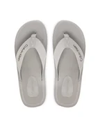 Klapki i japonki męskie - Calvin Klein Japonki Logo Webbing Strap HM0HM02106 Szary - miniaturka - grafika 1