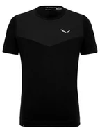 Koszulki sportowe męskie - Salewa Koszulka funkcyjna "Lavaredo" w kolorze czarnym - miniaturka - grafika 1
