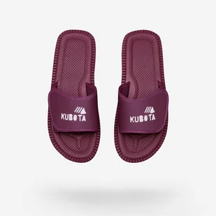 Klapki Kubota Rzep Burgundowe 44 - Klapki i japonki męskie - miniaturka - grafika 1