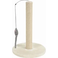 Drapaki dla kotów - Zolux Drapak słupek sizalowy z zabawką 48 cm kol. beżowy Dostawa GRATIS od 99 zł + super okazje - miniaturka - grafika 1