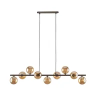 Lampy sufitowe - Szeroka, brązowa lampa wisząca nad stół TK 4340 z serii ESTERA BROWN - miniaturka - grafika 1
