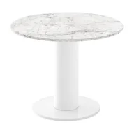 Stoły - Stół SOLO Venatino White HG + Biały HG - miniaturka - grafika 1