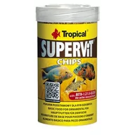 Pokarm dla ryb - Tropical supervit Chips Premium główny podszewki zapewnia wszystkie ryby ozdobnych, trójpak (3 X 100 ML) S-110 - miniaturka - grafika 1