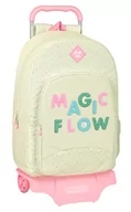 Plecaki szkolne i tornistry - Glowlab Magic Flow - duży plecak szkolny z wózkiem Safta 905, idealny dla dzieci w różnym wieku, wygodny i wszechstronny, jakość i wytrzymałość, 32x13,5x44 cm, kolor beżowy, Beżowy, Estándar, zwykły - miniaturka - grafika 1
