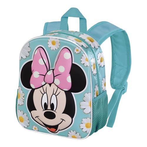 Myszka Minnie Spring -Mały Plecak 3D, Niebieski, 26 x 31 cm, Pojemność 8,5 L