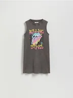 Sukienki i spódniczki dla dziewczynek - Reserved - Sukienka The Rolling Stones - ciemnoszary - miniaturka - grafika 1