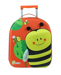 Bayer Chic 2000 Bouncie wózek dziecięcy z motywem pszczeli 3D, walizka podróżna dla dzieci, bagaż dziecięcy, pomarańczowy - Walizki - miniaturka - grafika 1
