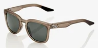 Okulary sportowe - 100% Okulary, Hudson Soft Tact Translucent Crystal Sepia - Grey Green Lens (Szkła Szaro-Zielone, przepuszczalność światła 12%) - miniaturka - grafika 1