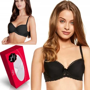 Biustonosz push-up 75A Henderson Kassidy czarny - Biustonosze - miniaturka - grafika 1