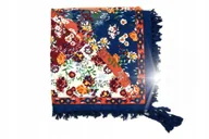 Apaszki i szaliki damskie - Chusta damska modna kwiatowa frędzle duża folk - miniaturka - grafika 1