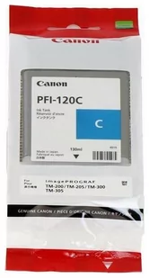Canon Tusz  PFI120C Cyan 130 ml - Tusze oryginalne - miniaturka - grafika 1
