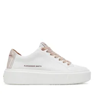 Sneakersy damskie - Sneakersy Alexander Smith London High ALBBLHW 8402 Biały - miniaturka - grafika 1